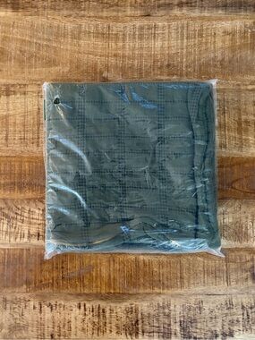 NEW Schoolhouse Grid Stitch Euro Pillow Cover Alder Green